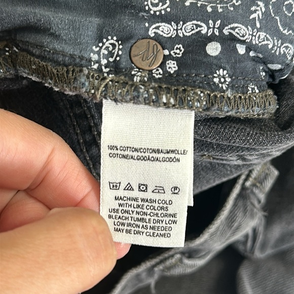 Free People We The Free Womens Size 29 Mid Rise Button Fly Fringe Denim Jeans - Picture 8 of 13